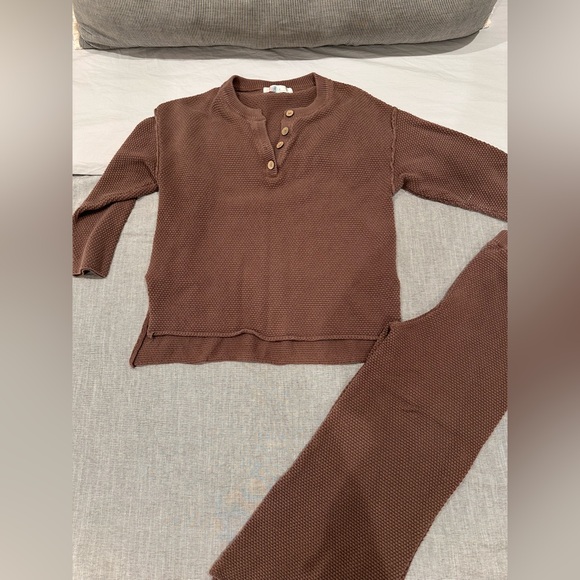 Free People Hailee Brown Sweater Set - Picture 4 of 5